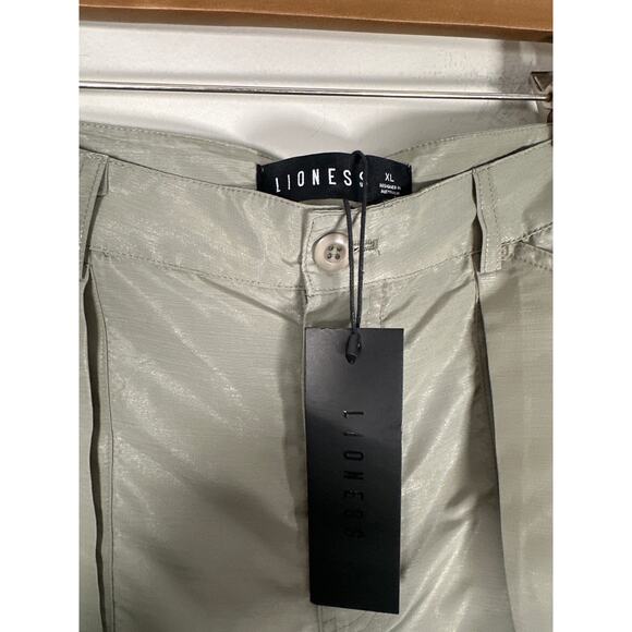 Lioness NEW Miami Vice Pants Size XL (US 10) Sage Green Cargo - Picture 7 of 11